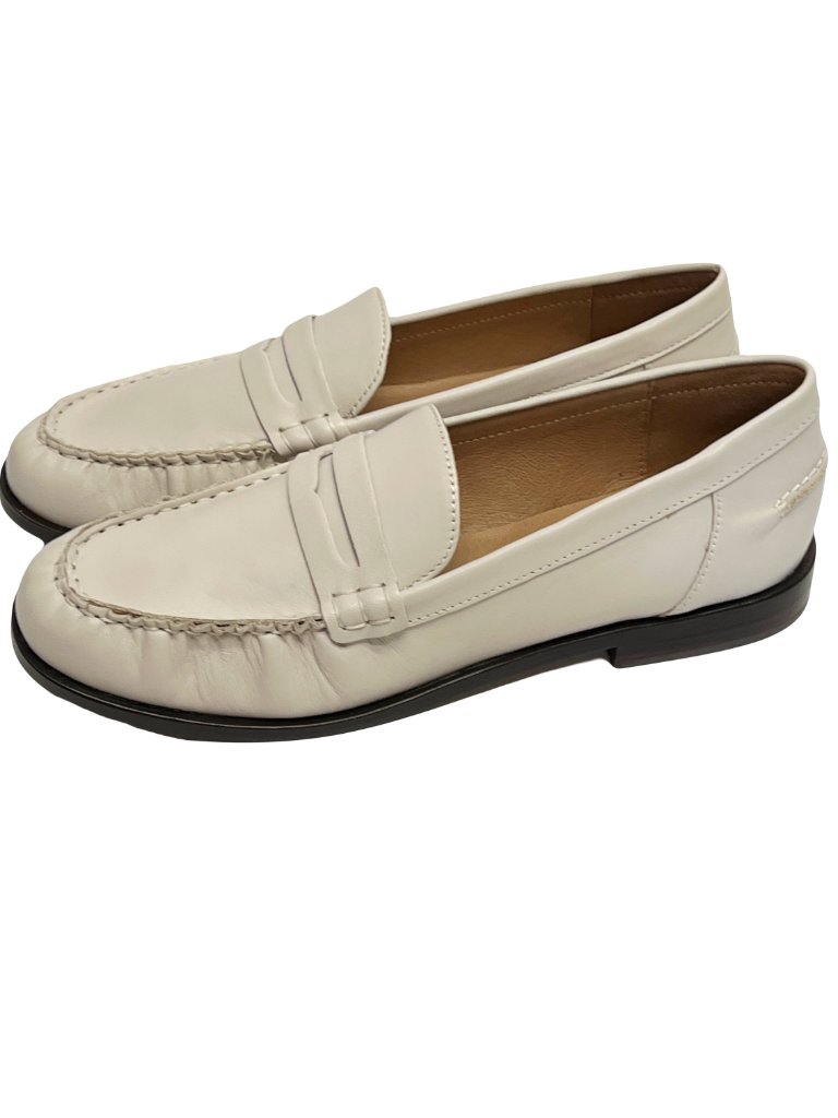 Madewell Nye Penny Loafers Pale Oyster Size 8.5 New In Box — image 3 of 5